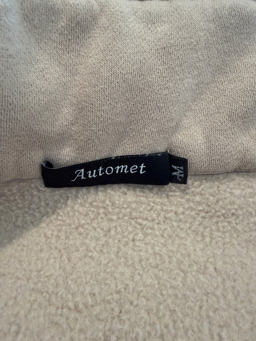 Cropped Scuba Half-Zip Pullover Sweatshirt Size M - Picture 2 of 3